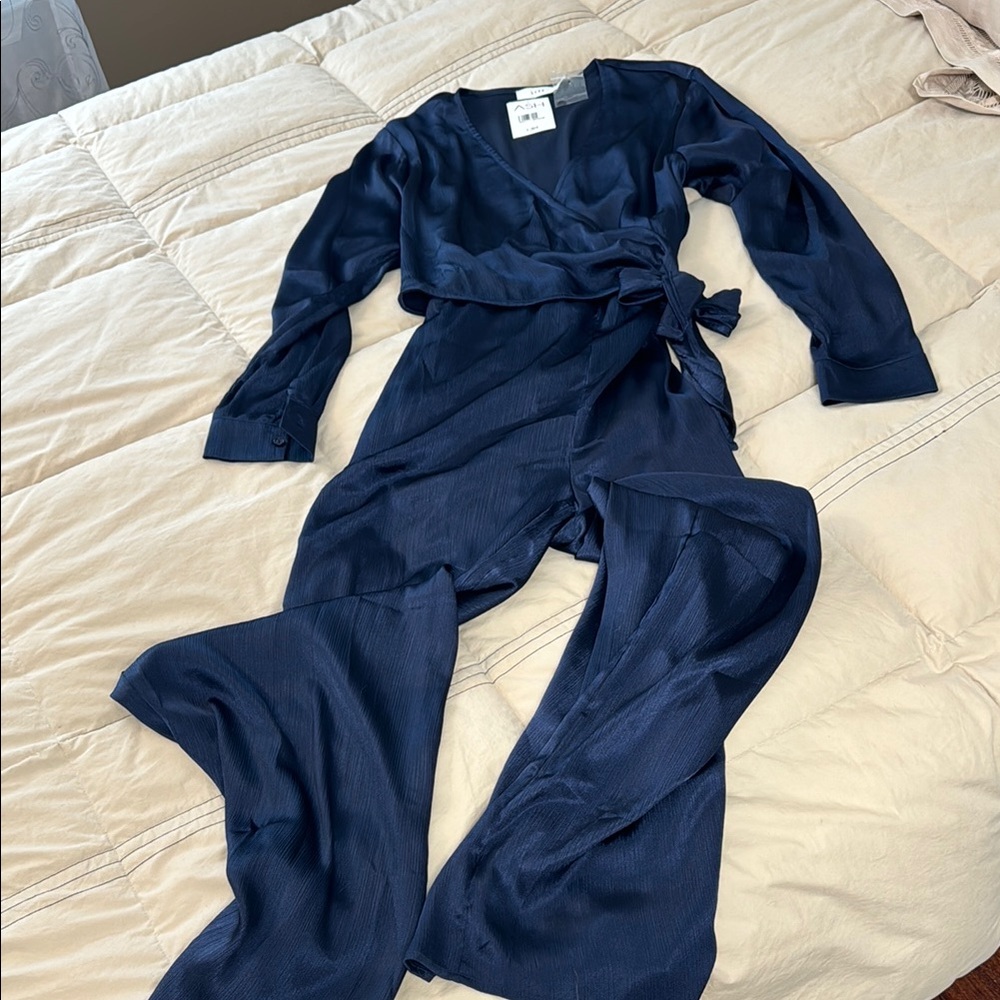 Lush Navy Jumpsuit